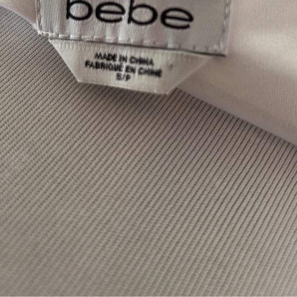 ‼️🔥 Bebe White & Gold Mini Dress 👗 - Picture 6 of 7